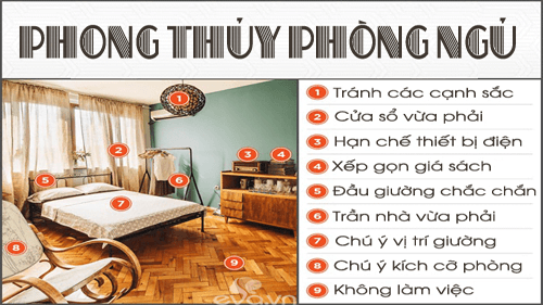 phong thủy phòng ngủ